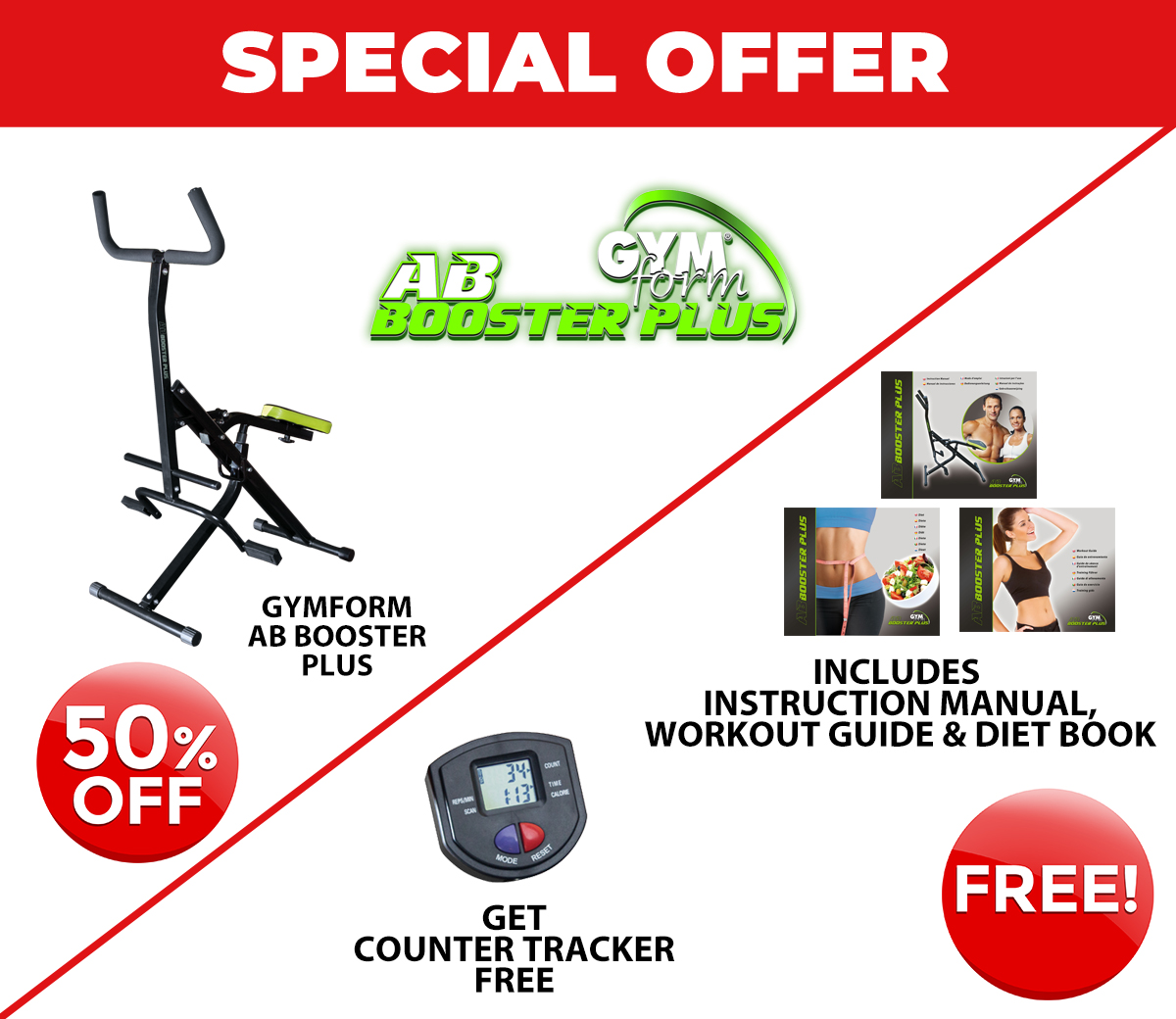 Gymform Ab Booster Plus 1 TV Online Mobile Shopping Company