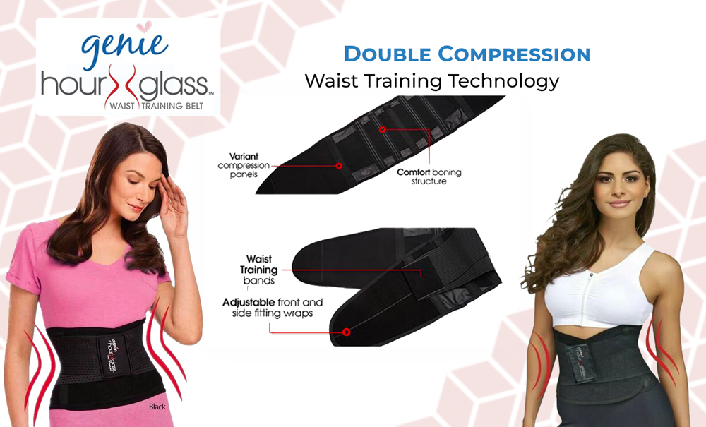 Genie Hourglass Belt Waist Trainer Shapewear for Women, Nude 3X/4X